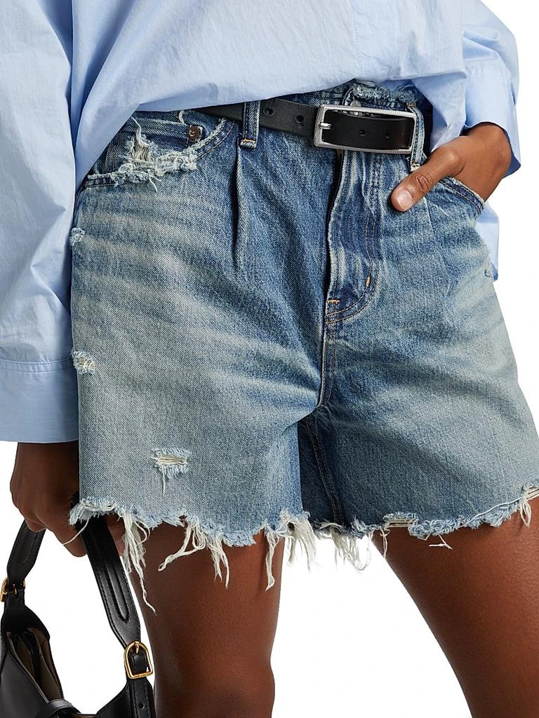 MOUSSY VINTAGE Ludlow Raw-Edge Shorts 6