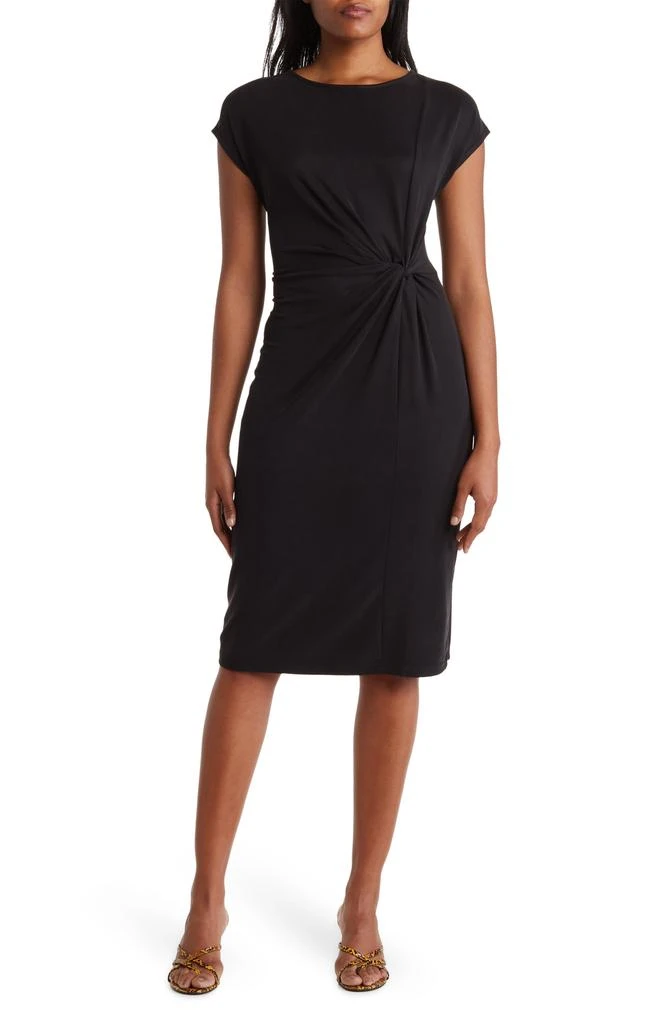 Nordstrom Side Knot Modal Blend Midi Dress 1