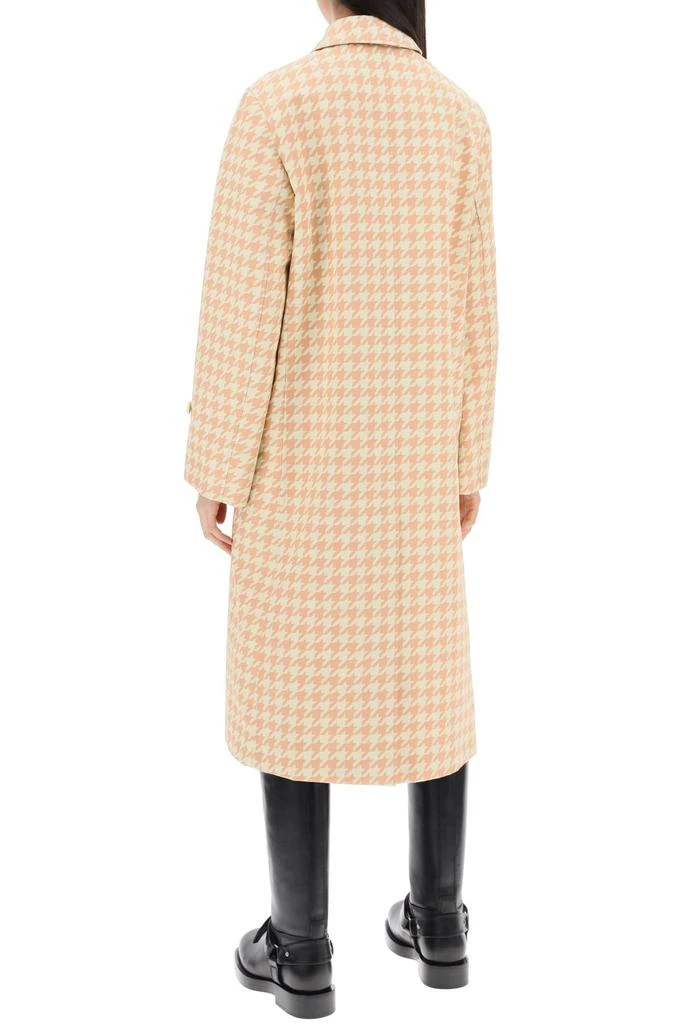 Burberry houndstooth patterned car coat 3