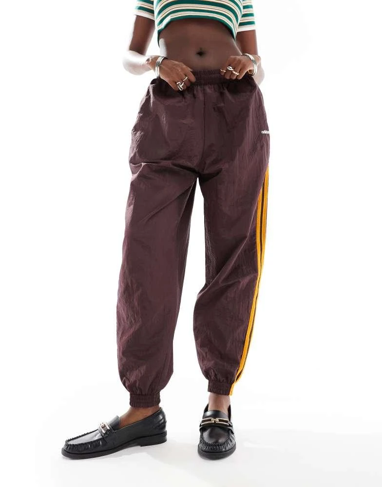 Adidas adidas Originals 80s track pant in shadow brown 5