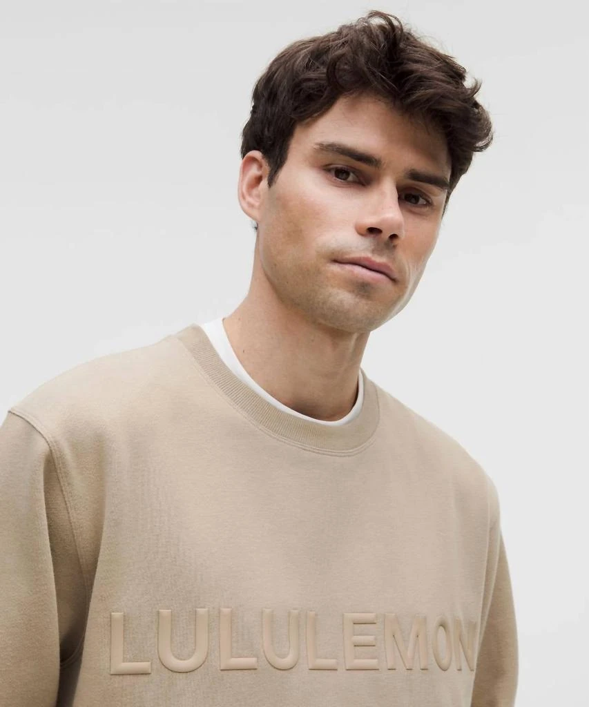 Lululemon Men's Steady State Graphic Crew Sweatshirt In Sheer Oak 3