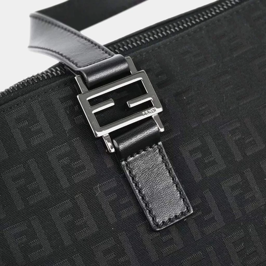 Fendi Fendi Black Zucchino Canvas Tote Bag 4