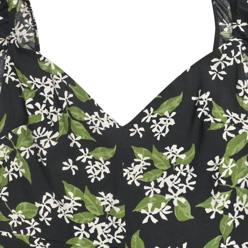 green emerald velvet dress Reformation Juliette Buena Midi Dress in Emerald Floral Print main image 0