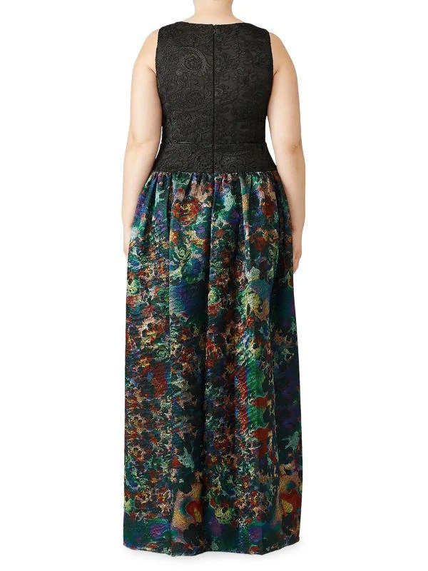 Monique Lhuillier Metallic Ball Gown 2