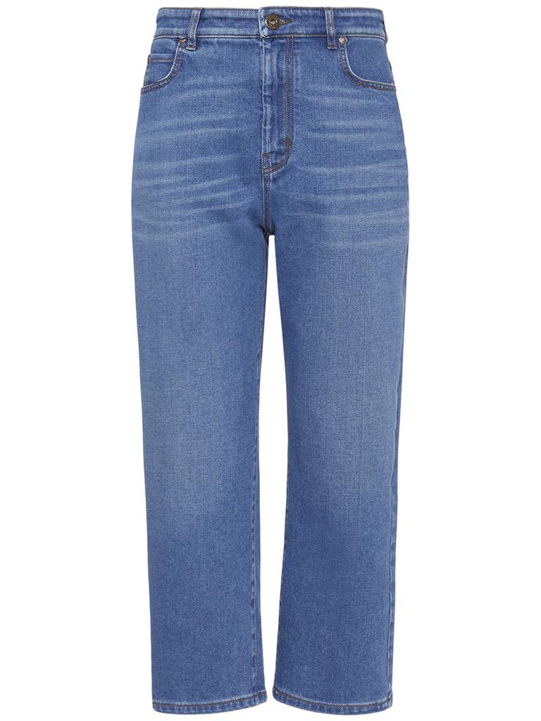 WEEKEND MAX MARA Cesy Straight Cropped Denim Jeans