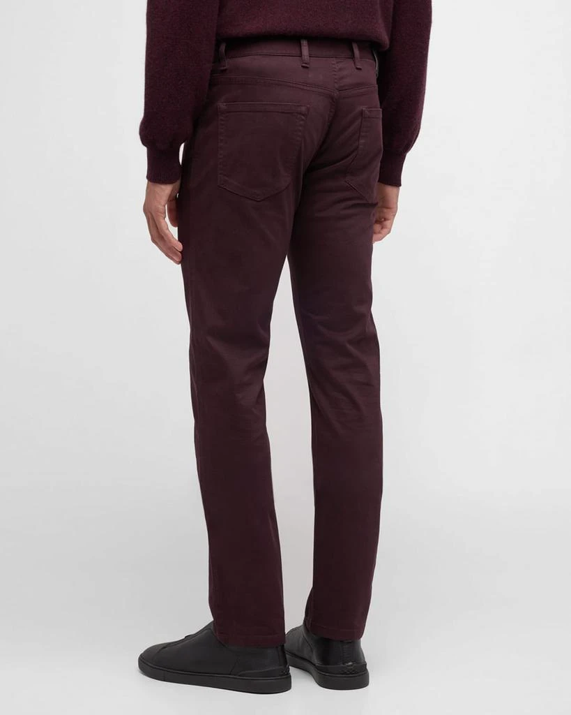 Zegna Men's Gabardine Stretch 5-Pocket Pants 3