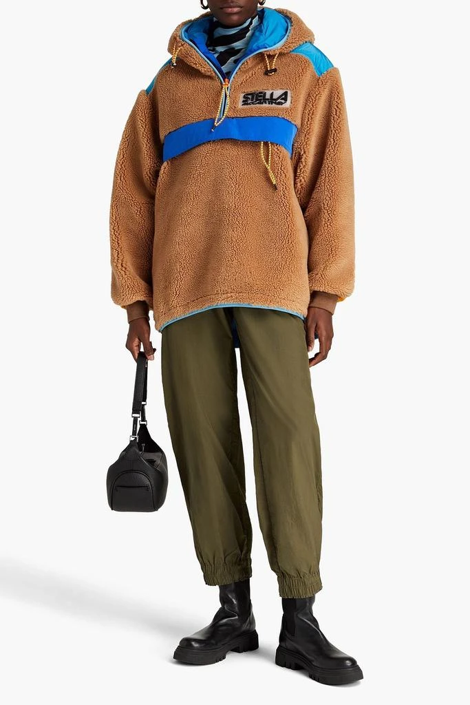 Stella McCartney Marlee oversized paneled fleece and shell hoodie 2