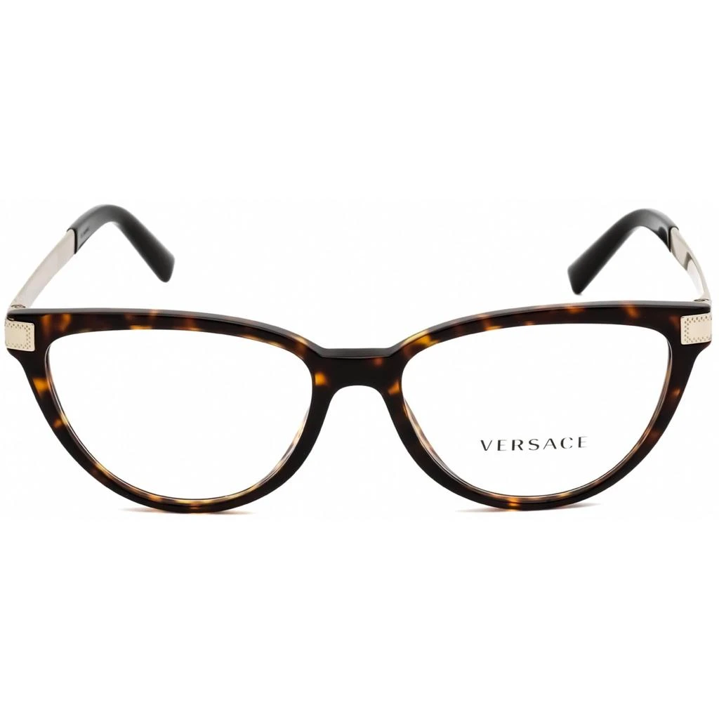Versace Versace Women's Eyeglasses - Clear Demo Lens Havana Plastic Cat Eye Frame | VE3271 108 2