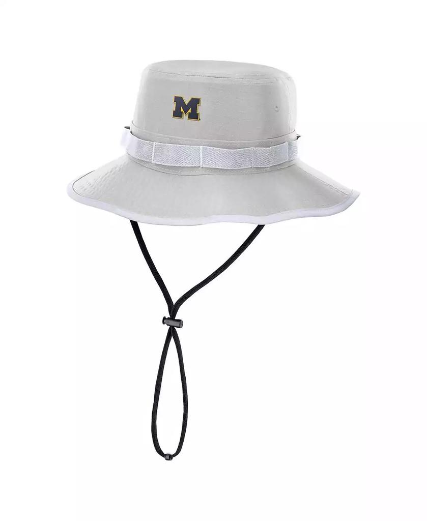 NIKE Men's Gray Michigan Wolverines 2025 Sideline Apex Boonie Bucket Hat