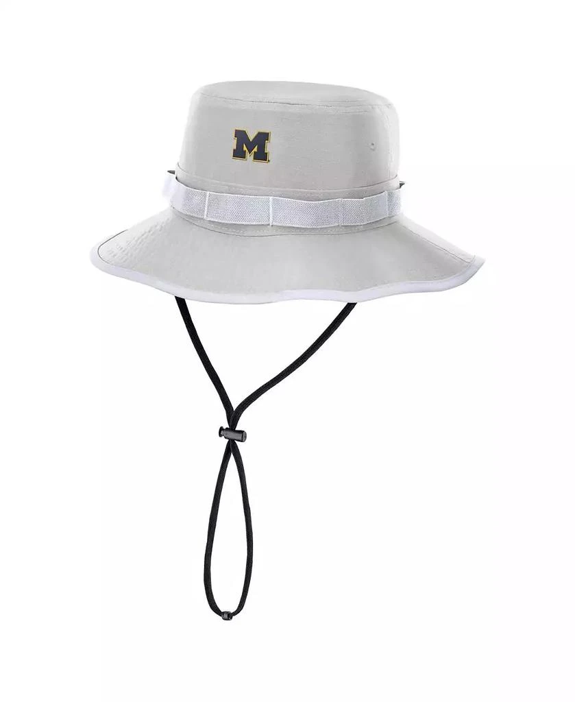 NIKE Men's Gray Michigan Wolverines 2025 Sideline Apex Boonie Bucket Hat 1