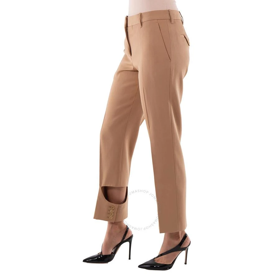 Burberry Ladies Dark Biscuit Cut Out Detail Trousers 3