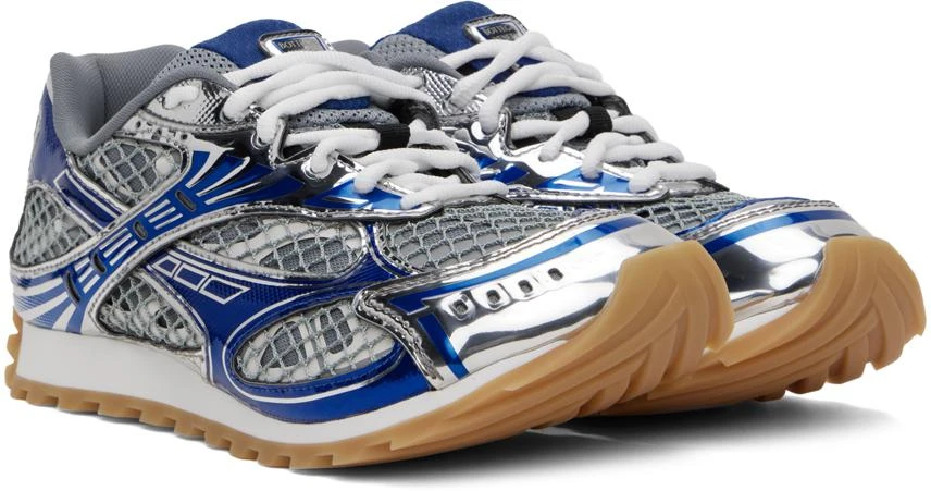 Bottega Veneta Gray & Blue Orbit Sneakers 4