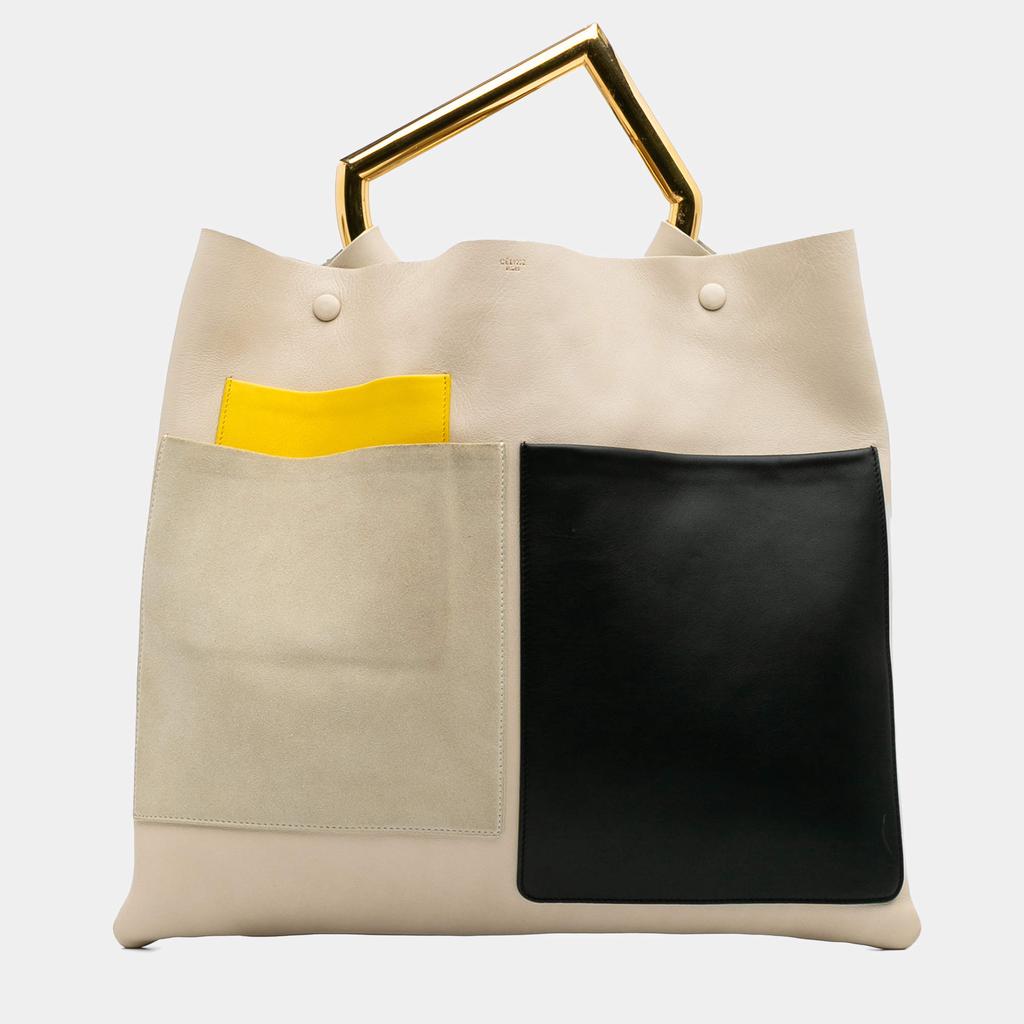 Celine CELINE Cabas Anais Medium Leather Tote - Tote Bags