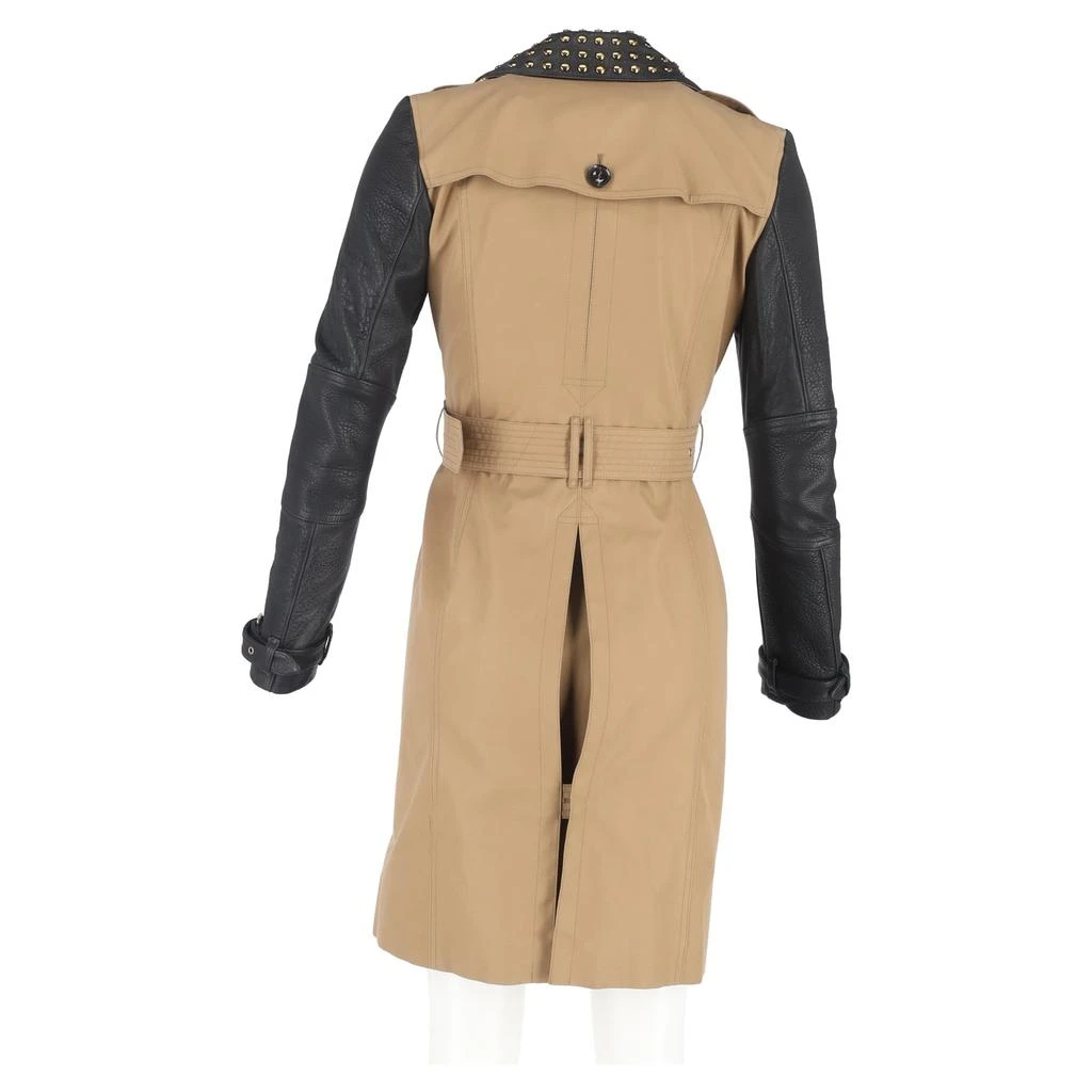 Burberry Brit Double-Breasted Trench Coat in Brown Cotton 6