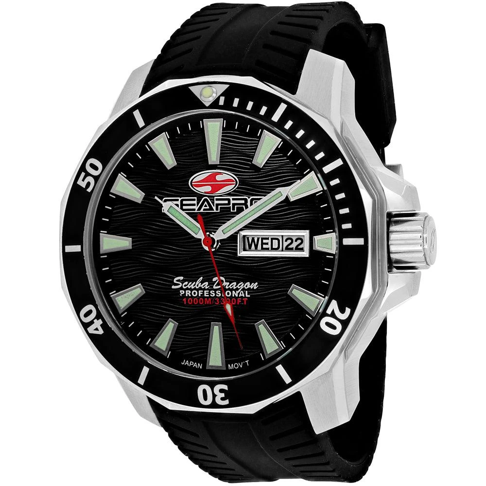 Seapro Men's Black dial Watch 1