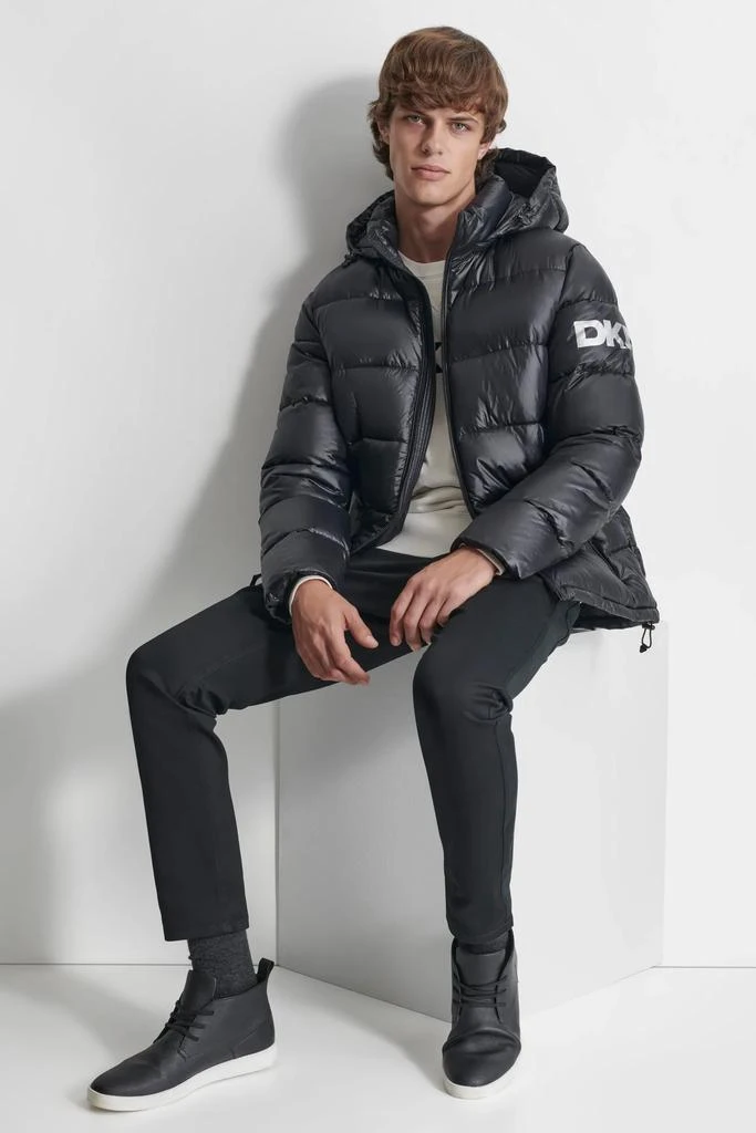 DKNY LOGO HOODED JACKET 5