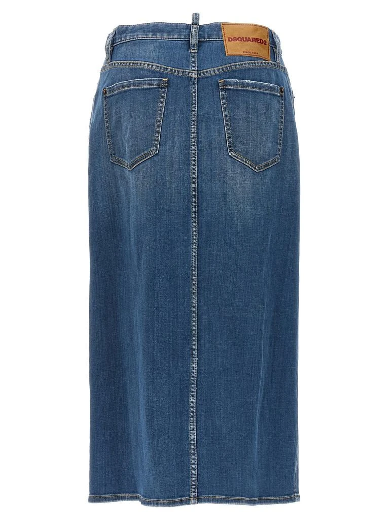 DSQUARED2 Dsquared2 Distressed Long Denim Skirt 2