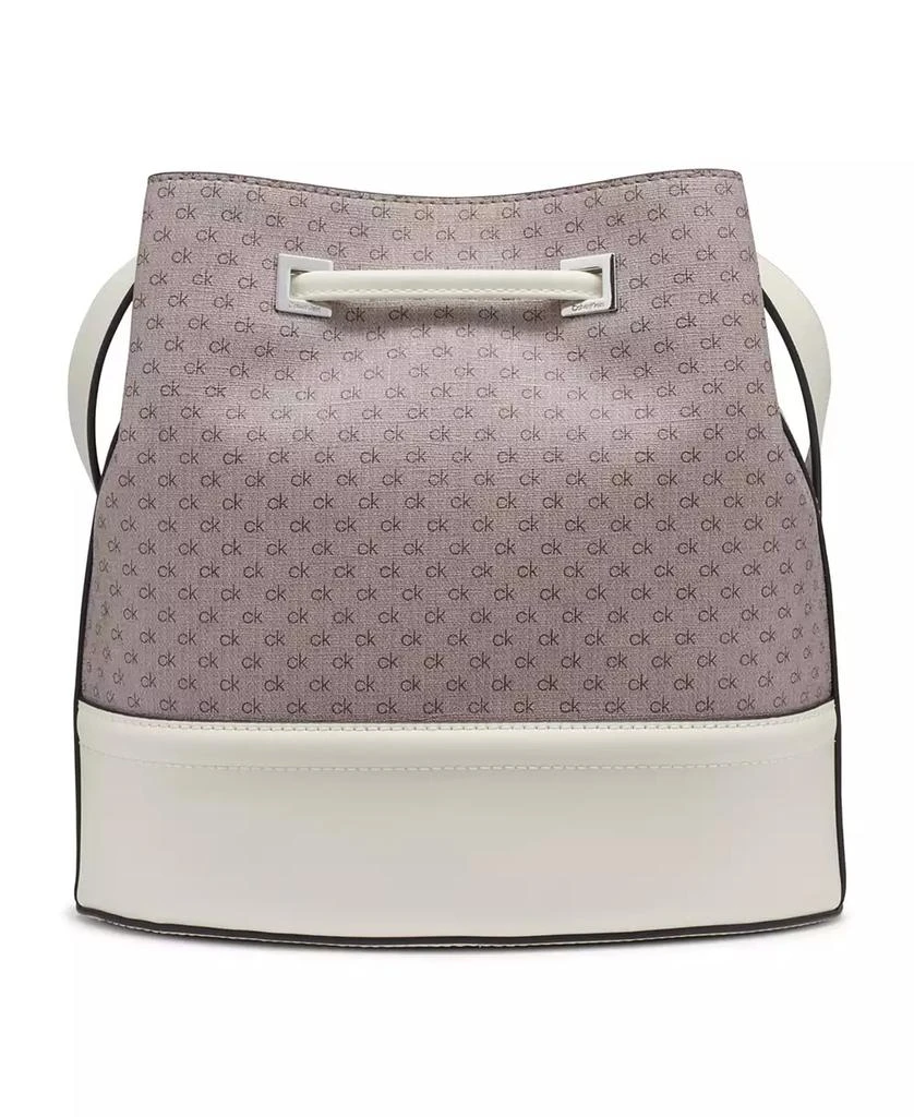 Calvin Klein Ash Mini Signature Drawstring Adjustable Bucket Bag 2