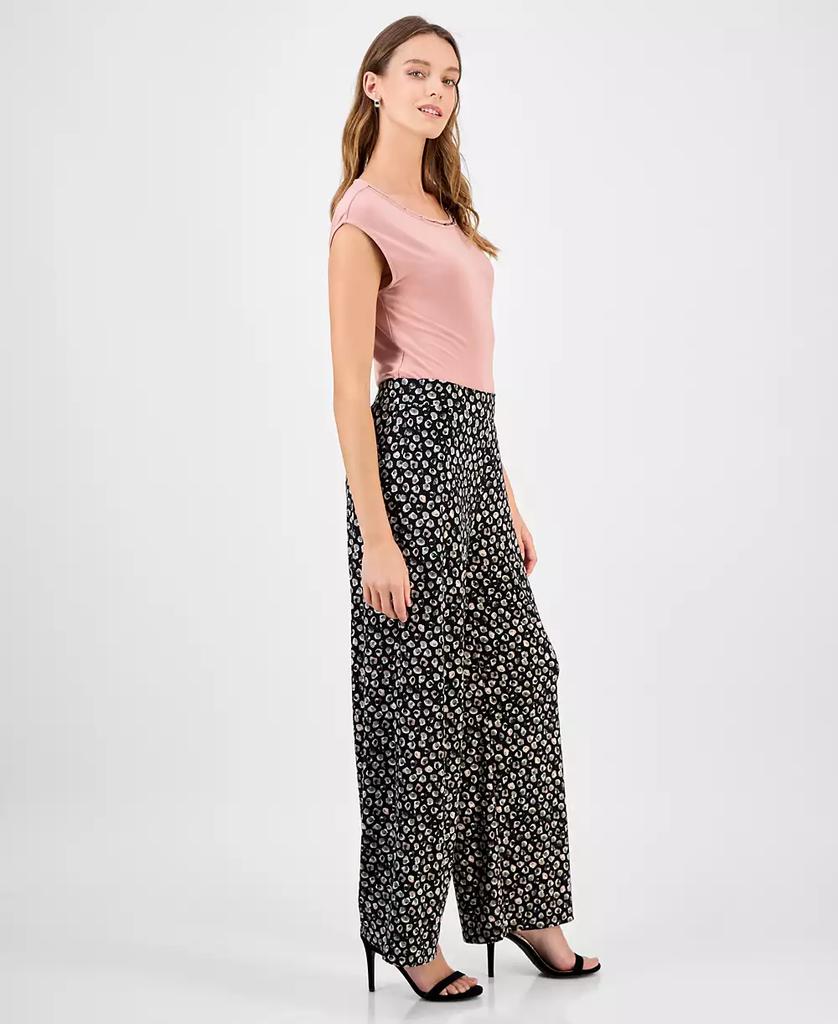 Kasper Women's Mid-Rise Wide-Leg Pull-On Pants