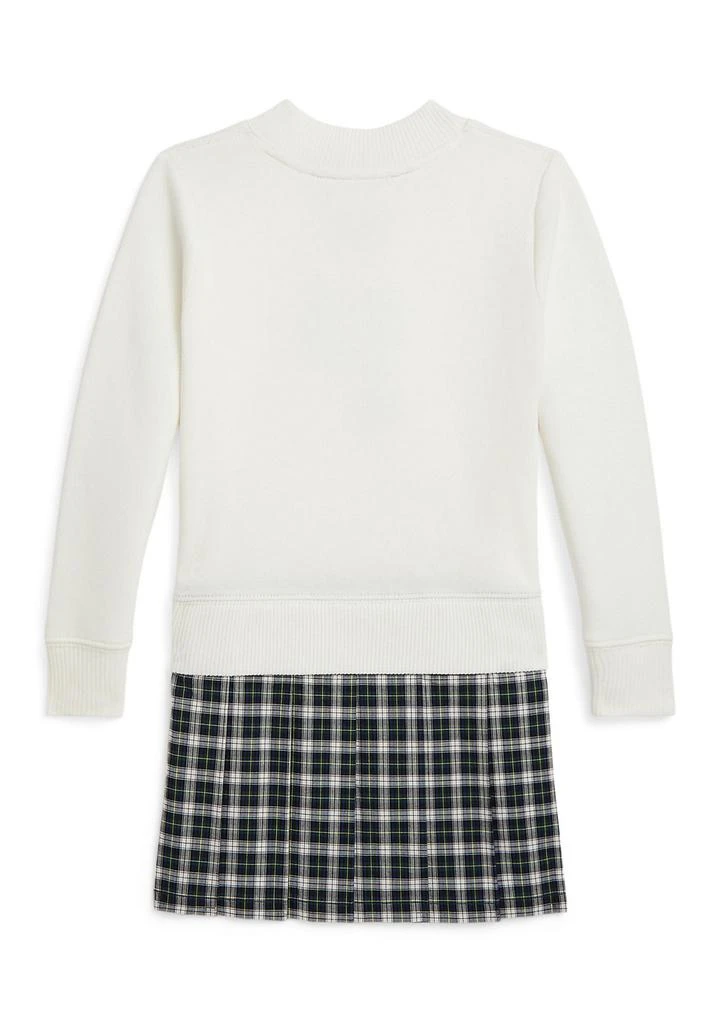 Ralph Lauren Girls 2-6x Letterman Fleece Sweatshirt Dress 3