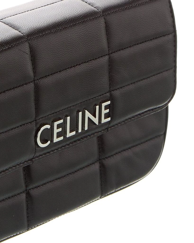 Celine CELINE Monochrome Quilted Leather Shoulder Bag 3