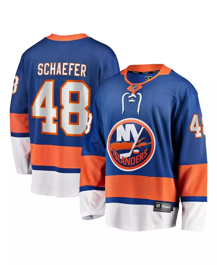 Fanatics Men
s Matthew Schaefer Royal New York Islanders Home Breakaway Player Jerseys