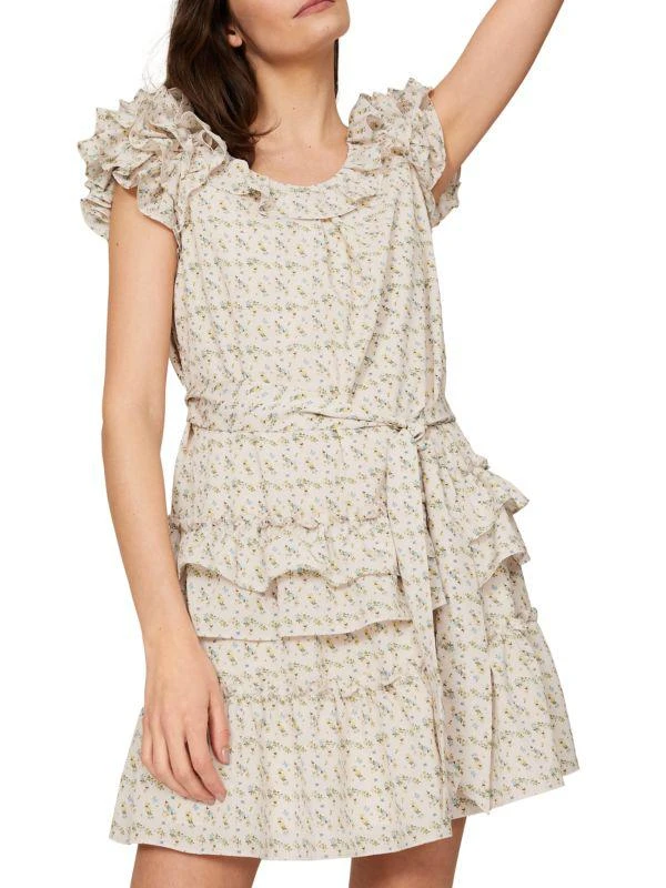 MARISSA WEBB Ruffle Floral Mini Dress 4