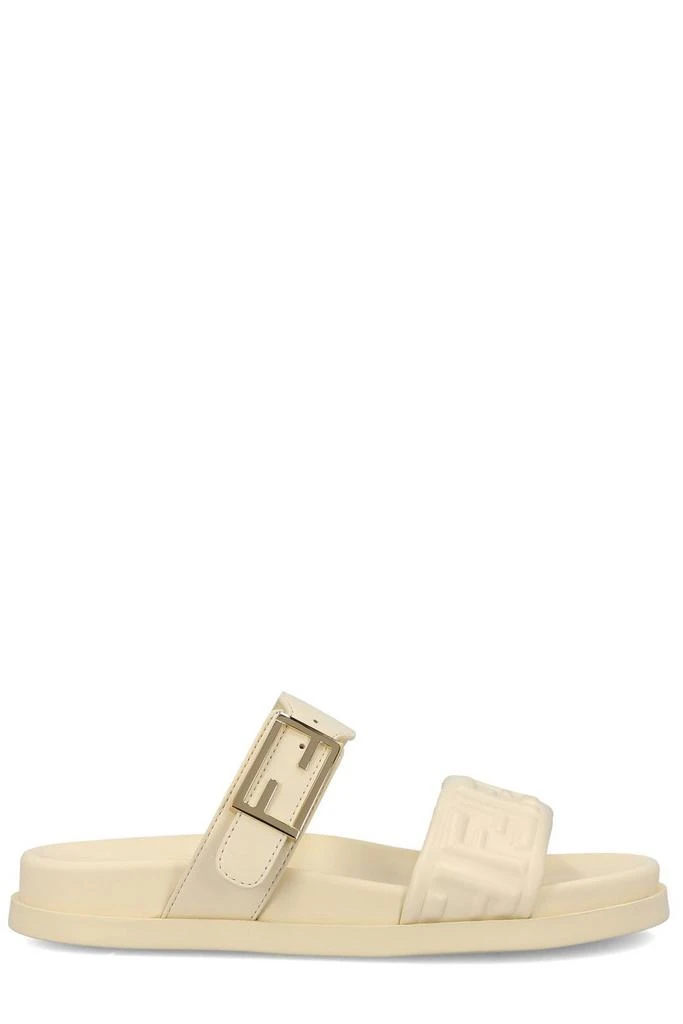 Fendi Fendi Feel FF Embossed Double Band Sandals 1