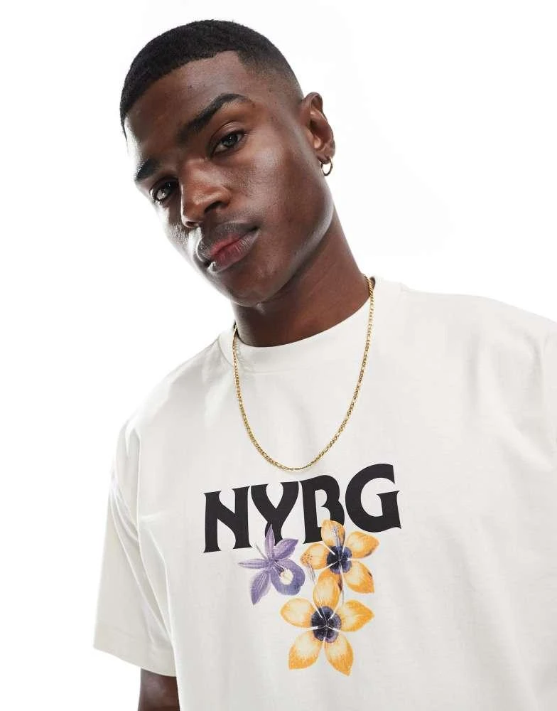 Cotton:On Cotton On boxy fit t-shirt with new york graphic in cream 1