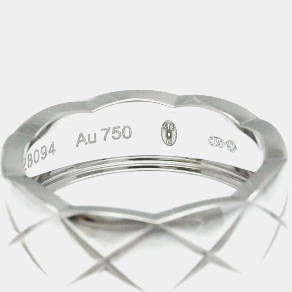 Chanel Chanel 18K White Gold Coco Crush Band Ring EU 51 8