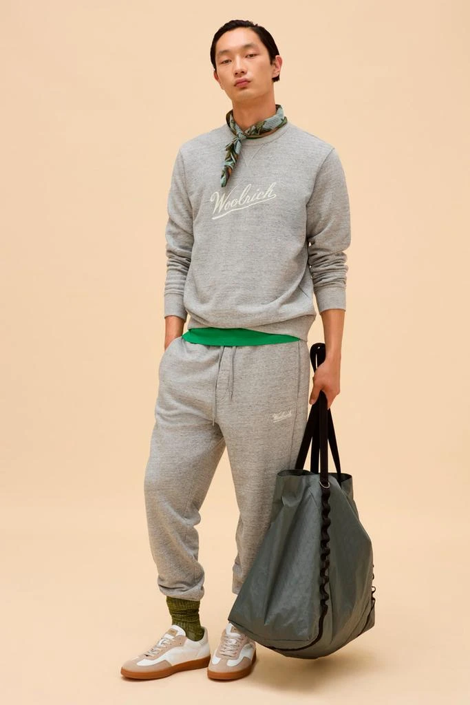 Woolrich Pants in Pure Cotton Mouliné Fleece - Men - Gray 9