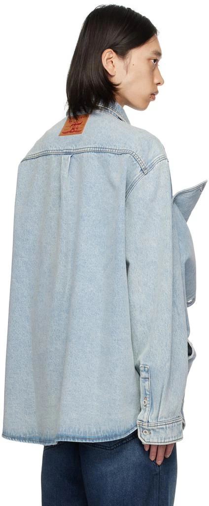 Y/Project Blue Snap Off Denim Shirt 3