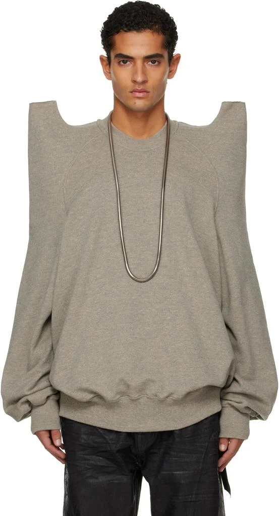 Rick Owens Gray Concordians Tecsweat Sweatshirt 1