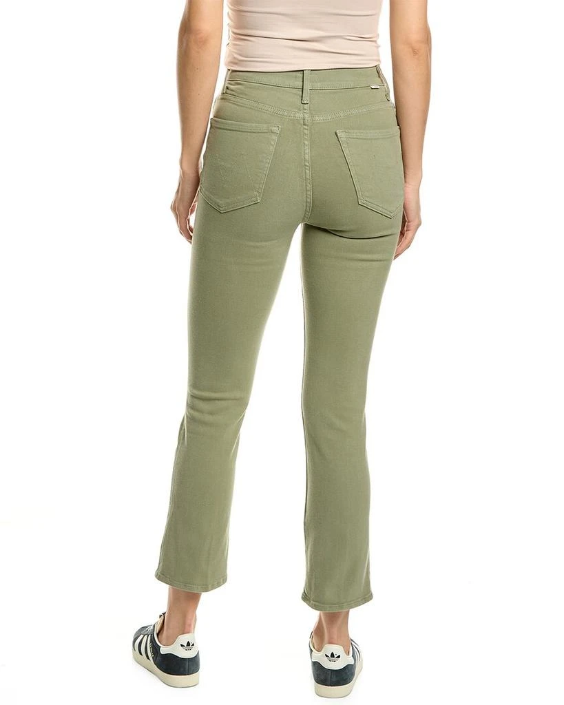 Mother MOTHER High-Waisted Smokin' Double Ankle Oil Green Flare Jean 2