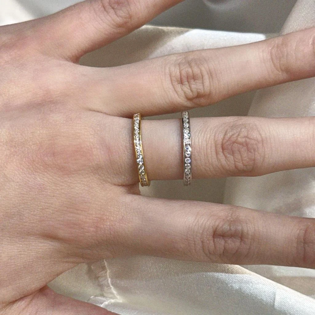 Allyanna Gifts Allyanna Gifts - Women
s Moissanite Pave 1.6 CT Eternity Band 2