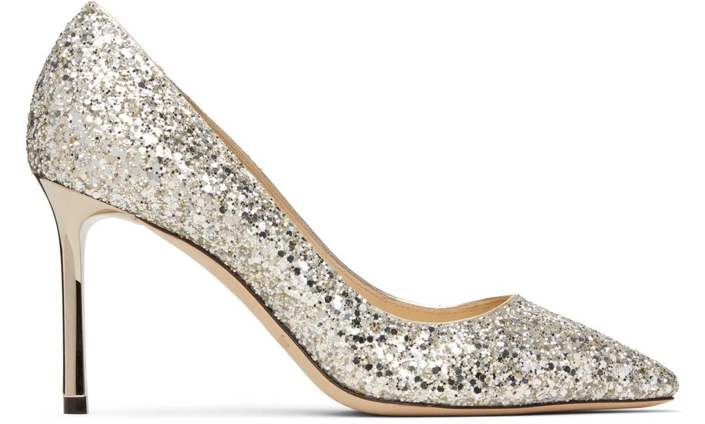 Jimmy Choo Silver Romy 85 Heels