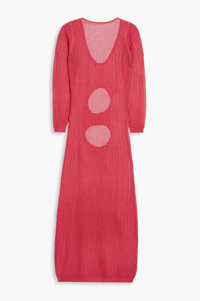 ANTIK BATIK Shany cutout metallic crochet-knit midi dress