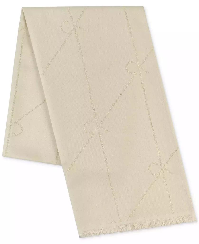 Calvin Klein Diagonal Metallic Logo Scarf