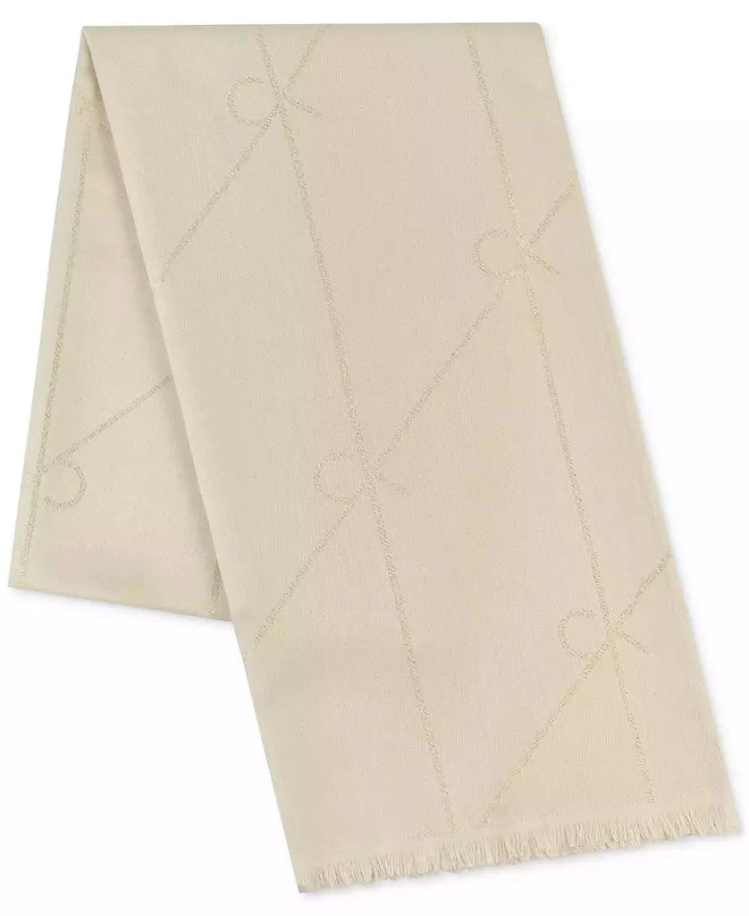 Calvin Klein Diagonal Metallic Logo Scarf 2