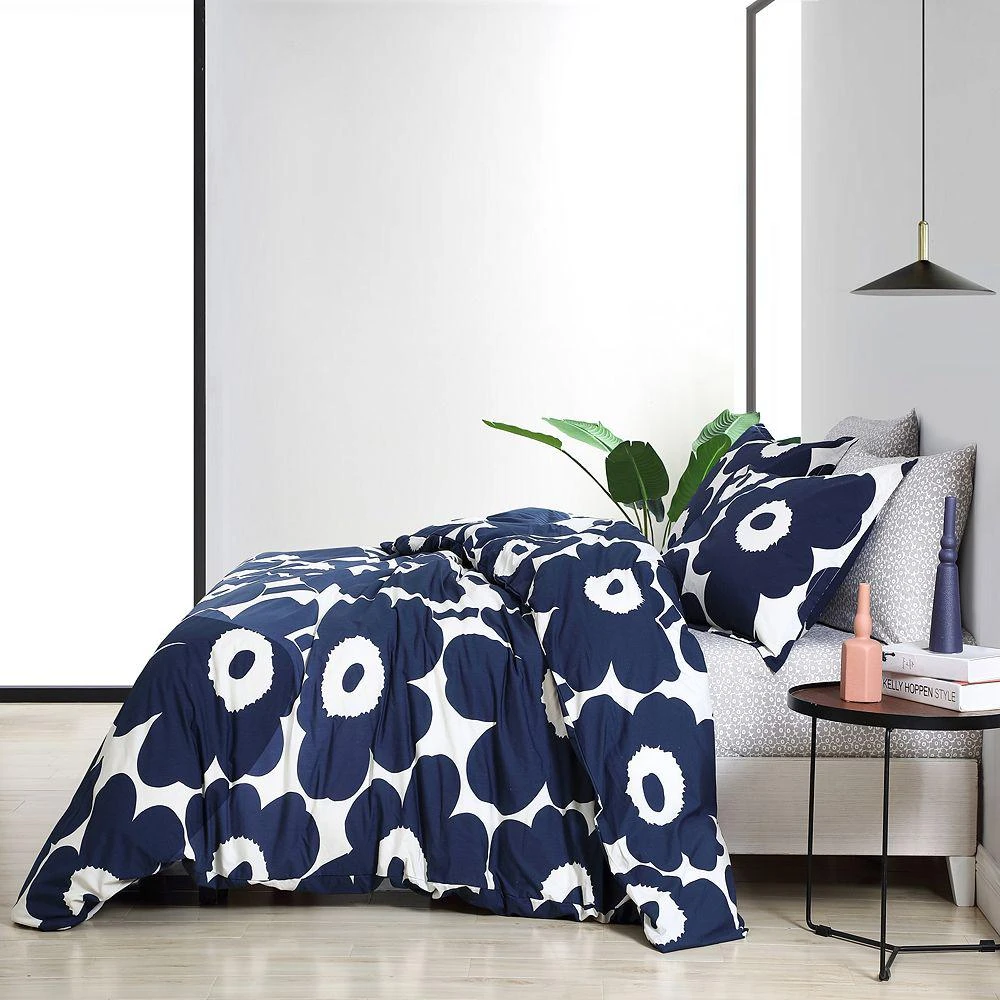 marimekko Unikko Blue Comforter Set, Full/Queen 2
