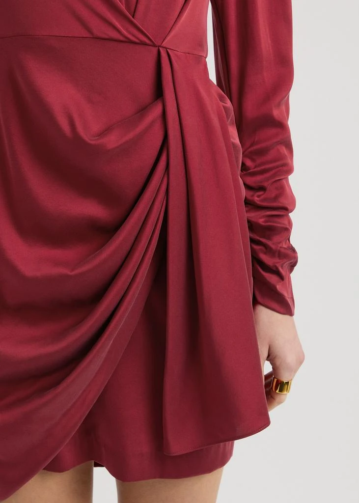 Zimmermann Draped stretch-silk satin mini dress 5