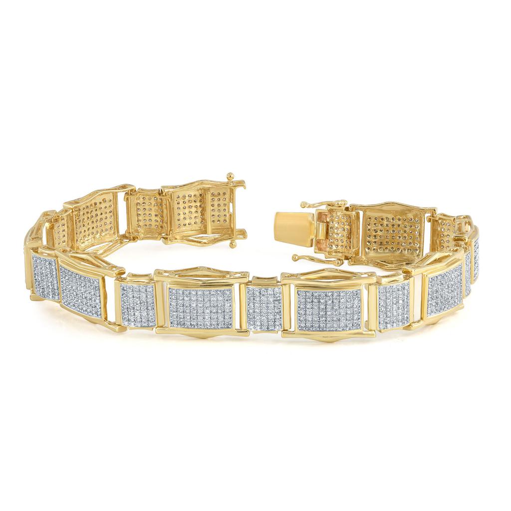 Monary 10K Yellow Gold Bracelets with 3.1 ct. Diamonds