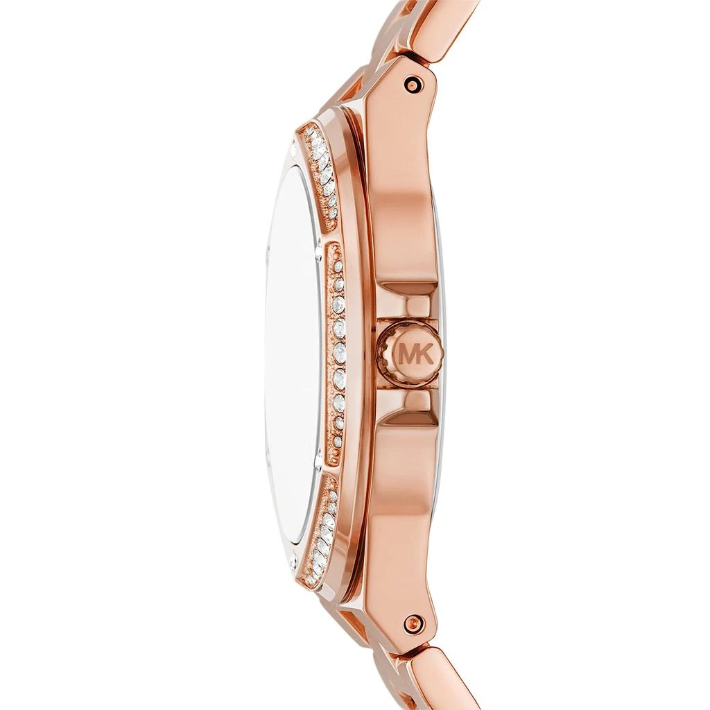 Michael Kors MK7405 - Lennox Three-Hand Rose Gold-Tone Stainless Steel Watch 2