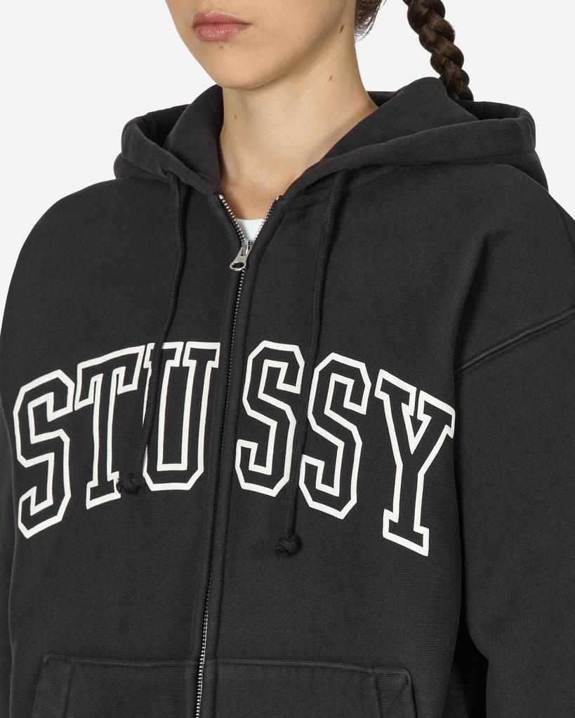 STUSSY Outline Zip Hoodie Black - Hoodies - BeyondStyle