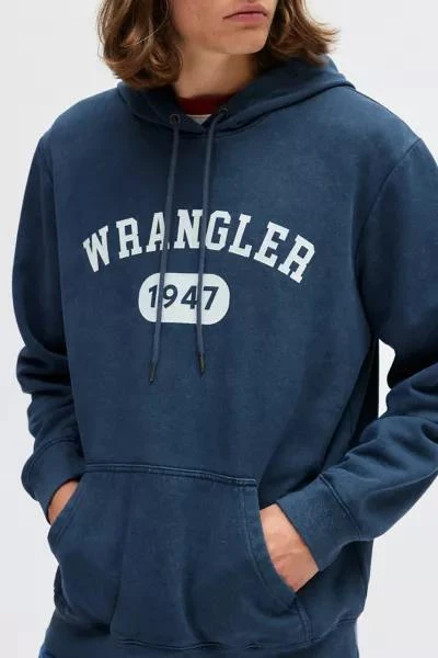 Wrangler Wrangler Logo Graphic Relaxed Fit Hoodie Sweatshirt 5