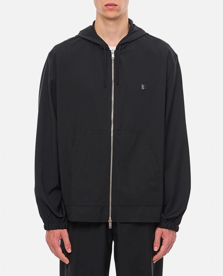 Givenchy Zipped Wool Hoodie 1