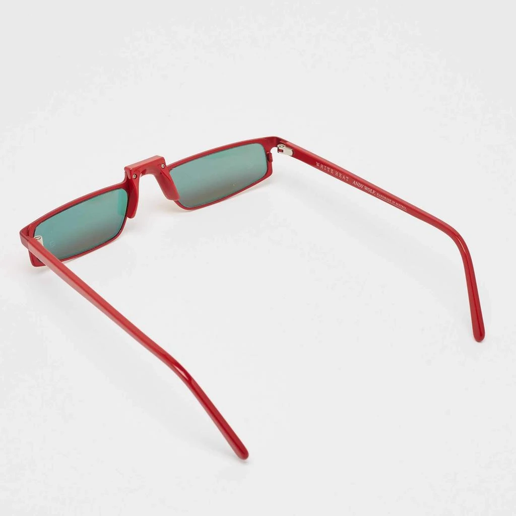 Andy Wolf Andy Wolf x White Heat Red Mirror Muhren Rectangle Sunglasses 3