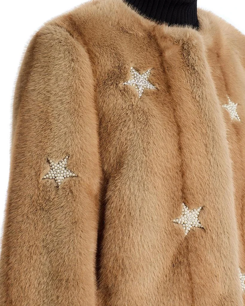 Cinq à Sept Mixed Star Faux Fur Jacket 6