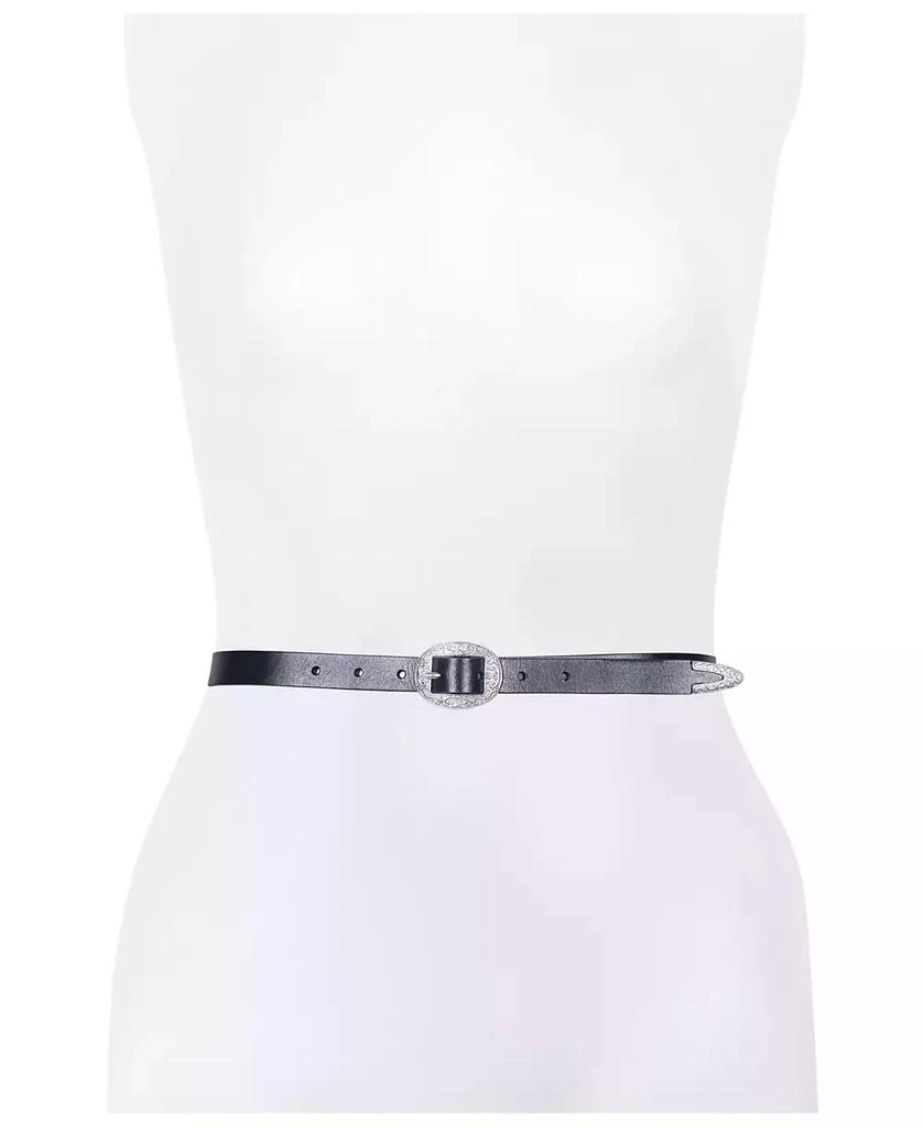 Frye Women's Logo Western Center Bar Belt 4