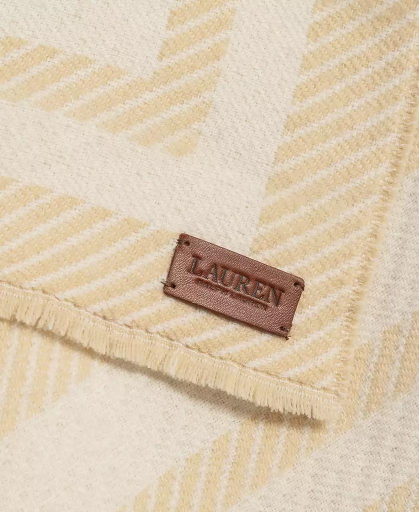Ralph Lauren Woven Twill-Border Ruana